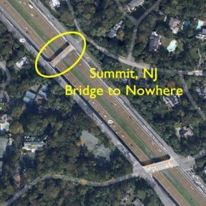 Summit, NJ Bridge to Nowhere