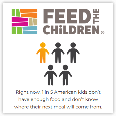 Imagery pulled from Feed the Children Website.